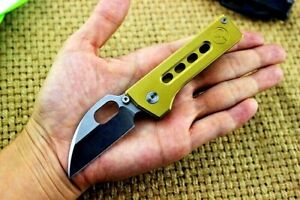 Mini Drop Point Folding Knife Pocket Hunting Survival Tactical 5Cr15Mov Steel S