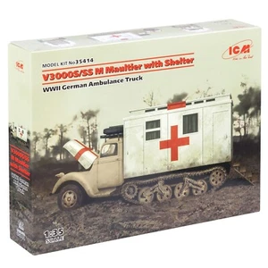 ICM 35414 Scale Model 1:35 V3000S/SS M Maultier with Shelter, German Ambulance - Bild 1 von 24