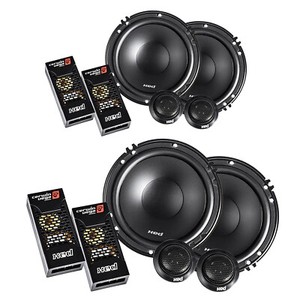 4x New Cerwin Vega XED650 6.5" Component Car Speakers 6-1/2" Tweeters Crossovers