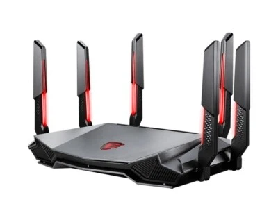 4719072981617 MSI RADIX AXE6600 WIFI 6E TRI-BAND wireless router Gigabit Etherne - Image 1 of 4