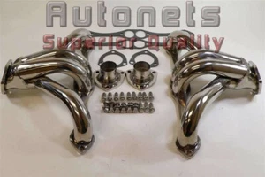 Cabezal de acero inoxidable SBC bloque pequeño Chevy 265 283 305 307 327 350 400 corto - Imagen 1 de 4