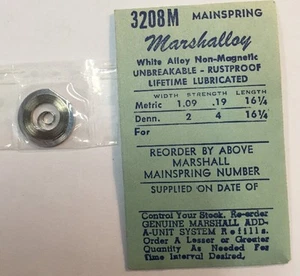 MARSHALLOY MAINSPRING 3208M NOS!!! - Picture 1 of 1