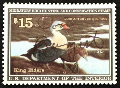 U.S. Used Stamp Scott #RW58 $15 Federal Duck Hunting. VF - XF. Choice! - Image 1 of 2