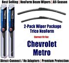 2pk Super-Premium NeoForm Wipers fit 1992 Chevrolet Metro - 16200/180