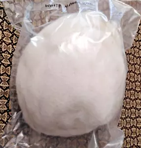 100% White Alpaca Wool for Spinning and Felting 2oz - Picture 1 of 1
