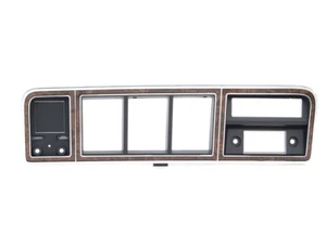 Dash Bezel Chrome/Woodgrain without A/C 73-79 Ford Truck; 78-79 Bronco - Foto 1 di 3
