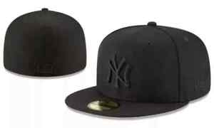 New York Yankees Fitted Hat Cap Men's Baseball Cap Flat Brim Cap Sun Hat
