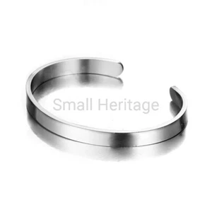 Vintage Thin Bracelet Stainless Steel Silve Color Men Women Fits 6-7 inch Wrists - Picture 1 of 2