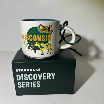 Starbucks WISCONSIN Discovery Series Collectible ORNAMENT Expresso Mini Mug 2 oz - Image 1 of 4