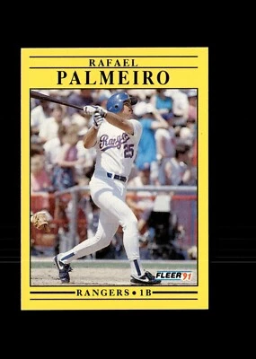 1991 Fleer - #295 Rafael Palmeiro - Image 1 of 2