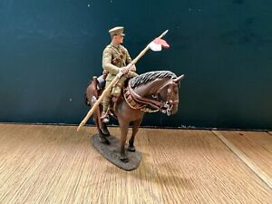 Britains: British Lancer, c1914. WW1. Unboxed