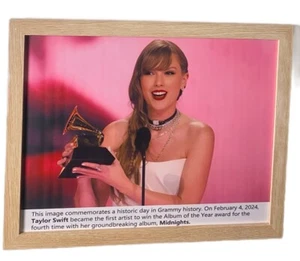 Marco de fotos Taylor Swift histórico cuarto álbum del año premio Grammy. 11 * 14 - Imagen 1 de 7
