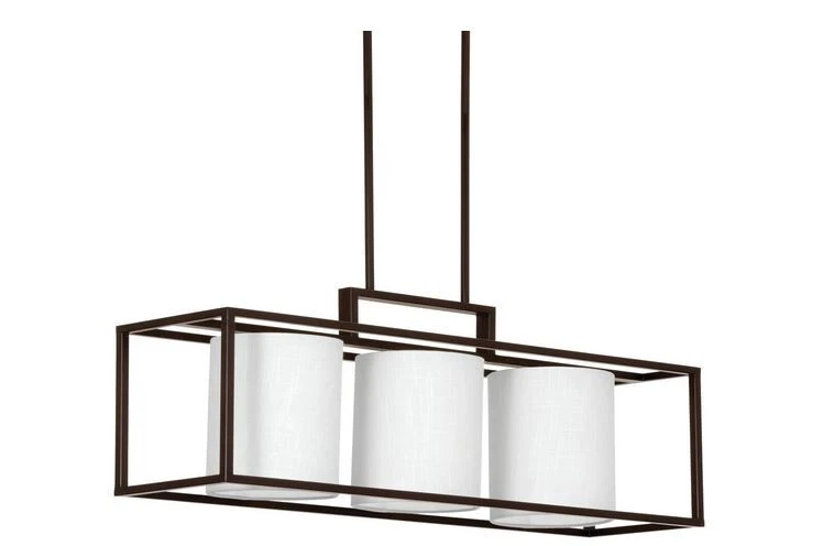 Progress Lighting Province 3-Light Antique Bronze Island Chandelier Shade NIB - Image 1 of 1