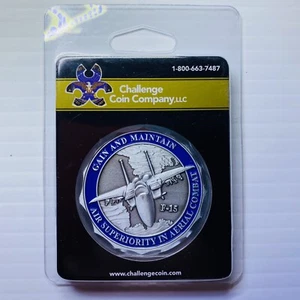 US Air Force Challenge Coin Gain And Maintain Air Superiority In Aerial Combat - Picture 1 of 4