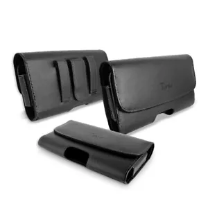 For Samsung Galaxy S22/ S22+/ S22 Ultra Premium Leather Pouch Belt Holster Case - Picture 1 of 12