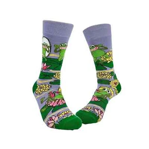 Calcetines Frog Vanity para mujer talla 9-11 calcetín panda novedad moda nuevos - Imagen 1 de 2