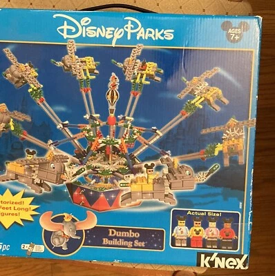 K'NEX DISNEY PARKS DUMBO BUILDING SET original Box w/all 4 figures pre-owned - Image 1 of 4