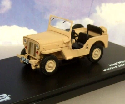 TRIPLE 9/T9 1/43 DIECAST 1953 WILLYS JEEP CJ3B IN SAND/BEIGE 600 ONLY! T9-43039 - Image 1 of 3