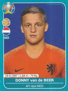 NED19 DONNY VAN DE BEEK # NETHERLANDS NEDERLAND STICKER PANINI UEFA EURO 2020 - Foto 1 di 2