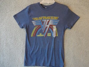 Van Halen Concert Remake Blue Tee T Shirt New Size Small - Picture 1 of 7
