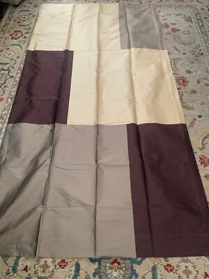 Silk Trading Co. Drapery.  1 Panel Beige New 50 X 108 - Image 1 of 2