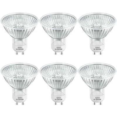 TAIYALOO NP5 GU10 120V 25W Bulb Candle Warmer, 6 Pack GU10+C Warm White - Image 1 of 4
