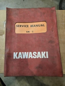 1971 Kawasaki SM-1 Service Manual 9995-201 Factory Dealer OEM  - Foto 1 di 16
