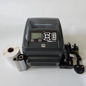 Zebra ZD500 300dpi Network Label Printer Ribbon PSU 250 Labels USB 102 - Afbeelding 1 van 6