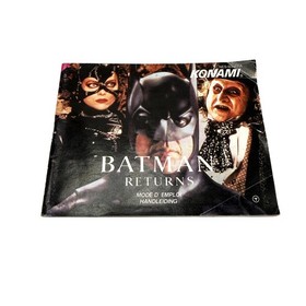 Notice Mode d'Emploi Handleiding Batman Returns Nintendo NES RARE