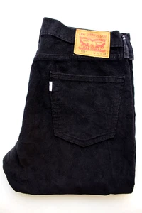 Levi's 514 men's corduroy jeans straight leg W33 L34 black stretch LEVH966 - Picture 1 of 10