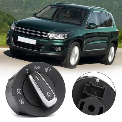 Headlight & Both Fog Light Switch 3C8941431C for VW Golf MK6 2008-2012 Foto 1 de 4