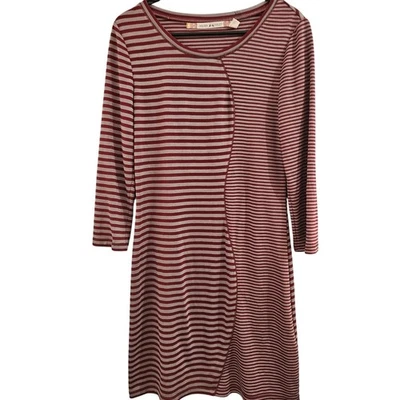 Chelsea & Violet Fitted Striped 3/4 Sleeve Dress Women's Size M - Image 1 of 4