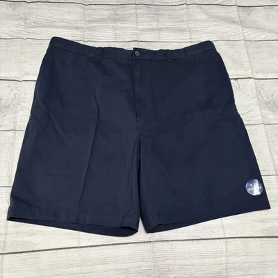 Pantalones cortos relajantes Harbor Bay para hombre talla 44 cintura delantera plana azul marino Foto 1 de 4