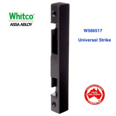 WHITCO Universal Strike Plate W566517 Black -FREE POST! - image 1 of 4