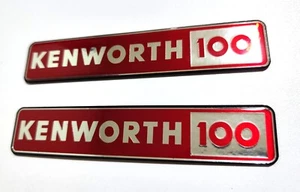 Fits kenworth 100 side emblem set pack x2 - double Logo with adhesive 6.5" - Picture 1 of 3