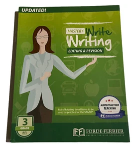 Forde-Ferrier Mastery Write Writing Editing Revision Workbook 2016 Grade 3 Tool - Picture 1 of 6