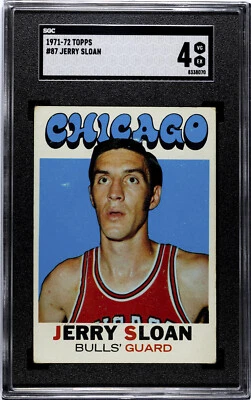 1971-72 TOPPS JERRY SLOAN CHICAGO BULLS #87 SGC 4 8338070 - Image 1 of 2
