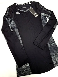 Adidas Climalite Quickset Maglie Donna Manica Lunga - Nero Varie Taglie - Foto 1 di 4