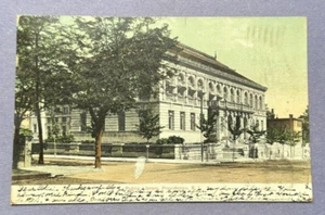 Vintage Postcard Public Library, Providence, RI, Historical Architecture, 1907 - Picture 1 of 2