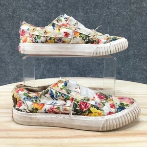 Blowfish Shoes Youth 2 Floral Marley Casual Slip On Sneakers Multicolor Fabric - Picture 1 of 16