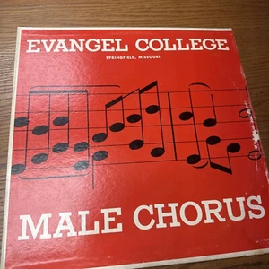 Evangel College Male Chorus - LP Record 1960s Pentecostal Assemblies of God - Picture 1 of 4