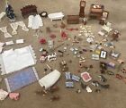 Vintage doll house / House of Miniatures Furniture & Accessories Lot Huge