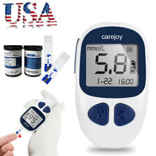 Carejoy Digital Blood Glucose Meter Kit Glucometer Diabetes Sugar Monitor+Strips