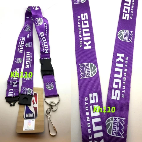 NBA Sacramento Kings Clip On Keychain Lanyard-New Cover