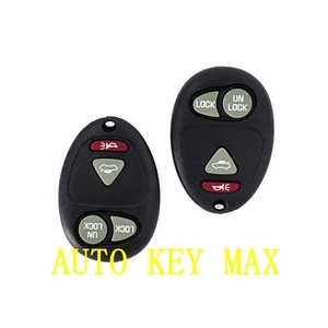 Pair of Replacement 4 Button Auto Keyless Entry Remote with GM Vehicles - Picture 1 of 2