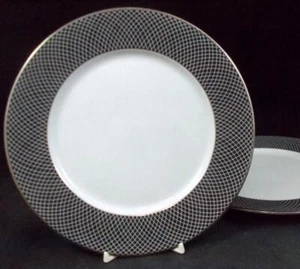 Block Midnight Group of 4 Salad Plates Midnite Pattern Design - Picture 1 of 4