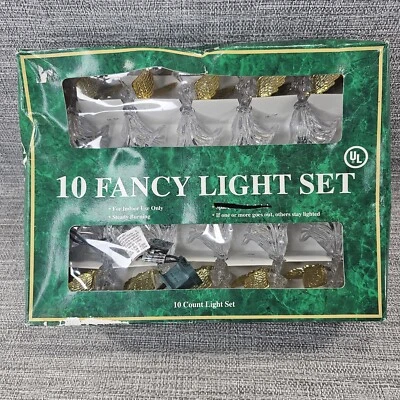 Vintage Holiday Time 10 Fancy Light Sets Angels Christmas Works NOB READ - Image 1 of 4