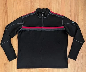 Kuhl Downhill Racr Racer Sweater Mens 2XL XXL Merino Wool 1/4 Zip Pullover Logo - Picture 1 of 11