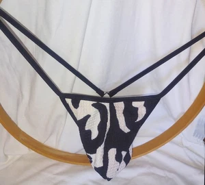 Men's G String Wild Underwear Y Back Two Tone BIG CAT Hand Made USA N20 - Picture 1 of 4