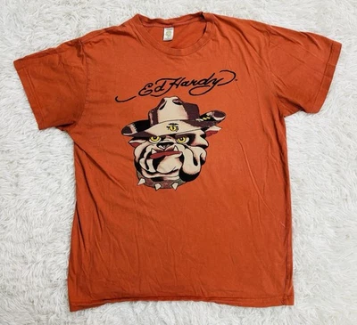 Men's Ed Hardy by Christian Audigier US Marines Bulldog Graphic T-Shirt Size 2XL - Image 1 of 4